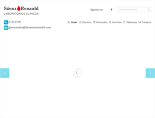 Tablet Screenshot of labsaenzrenauld.com